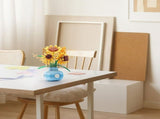 Sunflower Bouquet Building Set with Vase Mini Not Compatible with Lego Flowers Home Decor Gift for V1369-AZ3-W-22092