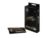 MSI SPATIUM M470 PRO PCIe 4.0 NVMe M.2 1TB SSD, Sequential Read up 6000MB/s, Sequential Write up V1202-V2-HBM-SPATIUMM470PRO-1TB
