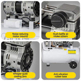 Giantz 30L Air Compressor Quiet 0.75HP Oil-Free Portable Tyre Inflator 40L/Min AC-30L-N-XL-WHT