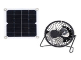 10W Solar Panel with Cooling Fan Photovoltaic Solar Panel for Home Pet Dog House V1294-YM0721-3114210016311