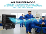 POLYCOOL 130L 750W Evaporative Air Cooler, Commercial Industrial Grade, Remote Control, Purifier, V219-COLCECPY13KA