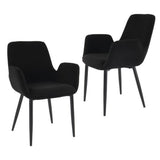 Charcoal Embrace Boucle teddy Sherpa Fabric Armchair Set V264-DNC-420V-CHL-02-1