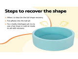 Keezi Kids Ball Pit 90x30cm Ocean Foam Play Pool Barrier Toys Children Blue BPOOL-A-7033-BL
