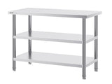 Stainless Steel Food Prep Table, 18 x 36 x 34 Inch Commercial Kitchen Worktable, with 2 Adjustable V952-CFBXGGZTSCGZKRMMXV0