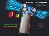 Portable Wireless Vacuum Cleaner 20000PA Vacuum 4-In-1 Vacuum Hand-Held - Gray - Size Brush - less V1102-769-87705-GRY-BRUSH