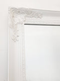 French Provincial Ornate Mirror - WHITE - X Large 100cm x 190cm V292-MIRR-FRN004