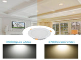 Milight 18W RGBCCT Dimmable LED Panel Downlight Recessed Ceiling WiFi Light Bulb Lamp V1294-YM0727-JY06696