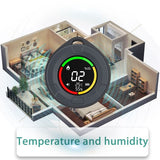 Portable Carbon Monoxide Detector for Travel, Detector with Magnetic Back, 4-in-1 CO Monitor with V1192-AZ-W-3808