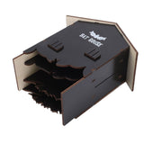 Bat BoxHouse Bat House Easy Assembly Weather Proof Wooden Bat Box for Outdoor Garden Yard Decoration V1369-AZ3-W-16225