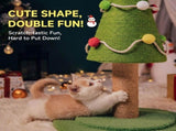 Christmas Tree Cat Scratching Post with Natural Sisal Rope, Durable Large Cat Scratcher with Plush V1341-ZY-EX27HZU9-M