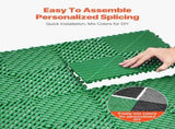 Interlocking Drainage Mat, 50 Pcs Modular Interlocking Cushion, 31 x 31 cm Splicing Drainage Mats, V952-CKPSD10X10YCS8XCRV0