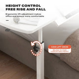 Movable lifting computer table bedside portable table V488-TBFRL-BK