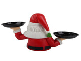 Christmas Snowman Treats Holder Santa Holding Tray Fruit Bowl Rack Resin Home Party Food Snack V1294-YM0523-10317069