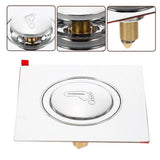 Universal Sink Set of 3 - Practical Drain Plugs, Easy to Clean, Fits Most Bathroom and Kitchen V1369-AZ3-W-12857