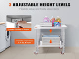 Stainless Steel Work Table with Wheels 24 x 30 Prep Table with casters Heavy Duty Work Table for V952-SYGZT30X24INDJL01V0