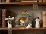 4 Pieces Easter LED Cross Shaped Resin Table Decor Resurrection of Jesus Statue Set Easter Resin V1192-AZ-W-33951