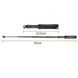 Foldable Tripod Selfie Stick For Action Cameras - 23.5-81Cm Length PRL-6950ACD