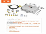 Hydraulic Pressure Test Kit, 250/400/600bar, 3 Gauges 9 Test Couplings 3 Test Hoses, Excavator V952-JXYBZ3T9G000XHZ9IV0