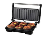 Portable Panini Grill Press Sandwich Maker Up to 6 Slices 850W Double Side Heating Non Stick Coated V1294-YM0901-H48665EU