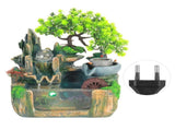 Tabletop Fountain Small Rockery Waterwheel Desktop Fish Container Indoor Fengshui Decor V1294-YM0901-3111200203511