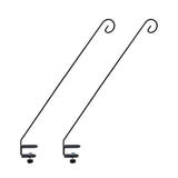 2pcs Extended Fence Deck Hook Rail Hook Heavy Duty Bird Feeder Hook Adjustable for Bird Feeders V1294-YM0901-3111240225711