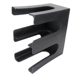 Cup and Lid Holder Plastic Straight 2 Compartments Black Paper Holder Organizer for Disposable V1294-YM0717-3118220187211