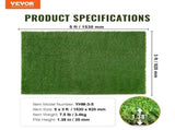 Artifical Grass, 3 x 5 ft Rug Green Turf, 1.38" Fake Door Mat Outdoor Patio Lawn Decoration, Easy to V952-RZCP1J3X5FT1TWKGWV0