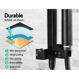 Cefito 8'' Rain Shower Head Set Handheld Square High Pressure Mixer Tap Black SHOWER-A2-SQ-8-BK-MIXER