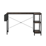 Levede L Shaped Computer Desk Corner Desk Brown DH1052-100-BR