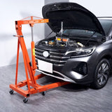 Hydraulic Engine Hoist with Lever, 2000KG Heavy-duty Cherry Picker Shop Crane, Foldable Engine Crane V952-ZDSFDJQZJCJH2V44JV0