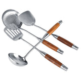 4Pcs/Set 304 Stainless Steel Rosewood Cooking Utensils Cookware Set Kitchen Tool V1294-YM0901-3118200130311