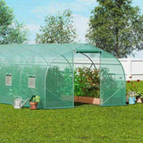 Walk-in Tunnel Greenhouse, 29.5x9.8x6.6 ft Hoop House Greenhouse Tunnel, Peaked Roof Plant Hot House V952-SDXWS30X10X7FTY13V0