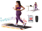 Everfit Treadmill Electric Walking Pad Incline Under Desk Home Gym 380mm Pink TMILL-380-INC-PK