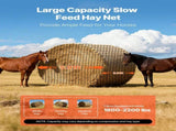 Round Bale Hay Net, 1.8 x 1.8 x 1.8 m, 38.1 x 38.1 mm Holes, PE Material, Knotless Design, with Zip V952-MGCWXWYWJW669QY4O001V0