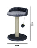 CARLA HOME Cat Tree Tower Indoor Cats with Plush Perch, Sisal Scratching Post & Hanging Ball Toy LSB-36393
