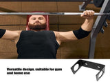 Steel Barbell Storage Rack Wall Mounted Fitness Equipment Organizer in Black V1192-AZ-W-20502