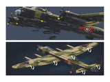 Model Kit 144 Lancaster Bomber G For George Plane WWII RAAF Air Force Military Building Blocks SLB1609