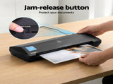 Devanti A3 Laminator Machine, Hot & Cold Thermal Fast Lamination Anti-Jam Laminator for Office LAMI-OL381-A3-BK