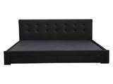 Levede Queen Bed Frame Fabric Tufted Dark Grey BF1012-Q-DG