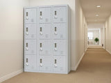 12-Door Locker for Office Gym Shed School Home Storage - 3-Digit Combination Lock V63-839071