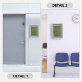 WHAMVOX 2 Pcs Modern Mailbox Wall Mount Transparent Office V1189-WXFWAL-20260326-02312