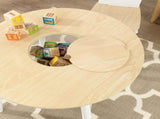 Round Table and 2 Chair Set for children V178-12366