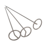 100PCS Landscape Fabric Pins 15CM Steel Circle Top Landscape Ground Stakes for Weed Barrier Plant V1294-YM0901-3111240264411