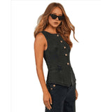 Women'S Vest Black L V1369-AZ3-W-12943