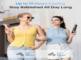 Handheld Mini Fan , 3-in-1 USB Rechargeable Portable Fan with Power Bank & Flashlight, Pocket V1107-HANDHELD MINI FAN (BROWN)