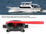 720GPH Manual Bilge Pump Hand Tools Water Transfer Diaphragm Self Priming Pump for Marine Boat V1366-AZ2-W-18602