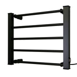 Pronti Heated Electric Towel Bathroom Rack EV-90- Black PTR-EVA-90-BK