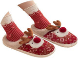 Slippers House shoes Christmas Christmas Gift Anti-slip Anti-slip Sole with Plush Lining V1188-MS101-01521-1
