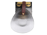 Clear Shell Shape Wall Sconce Light Modern Wall Lamp with Glass Lampshade for Living Room Bedroom V1294-YM0901-3119240095911