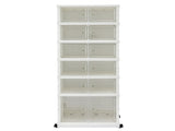 Artiss Foldable Shoe Storage Box 6 Tier 12 Pairs Entryway DIY-SHOE-FOLD02-WH